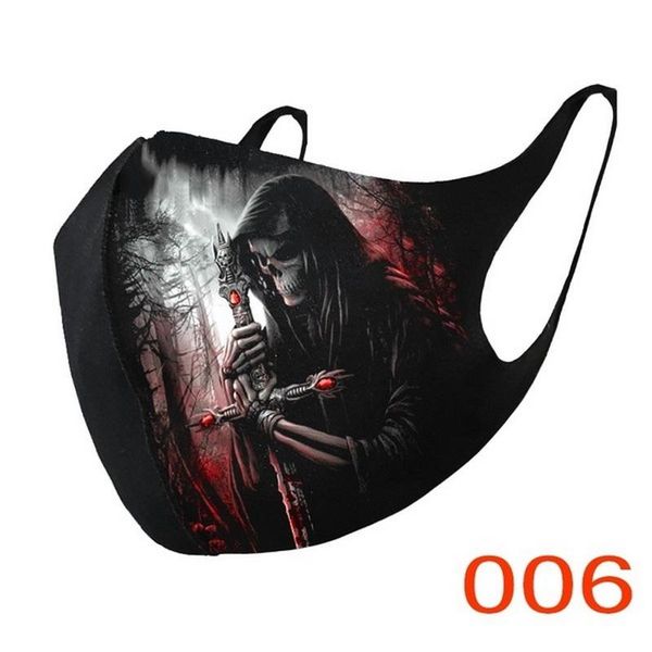 

halloween face pattern scarf diamond outdoor decoration warm accessories cover women 2020 in stock sqcjbn pingtoy, Black