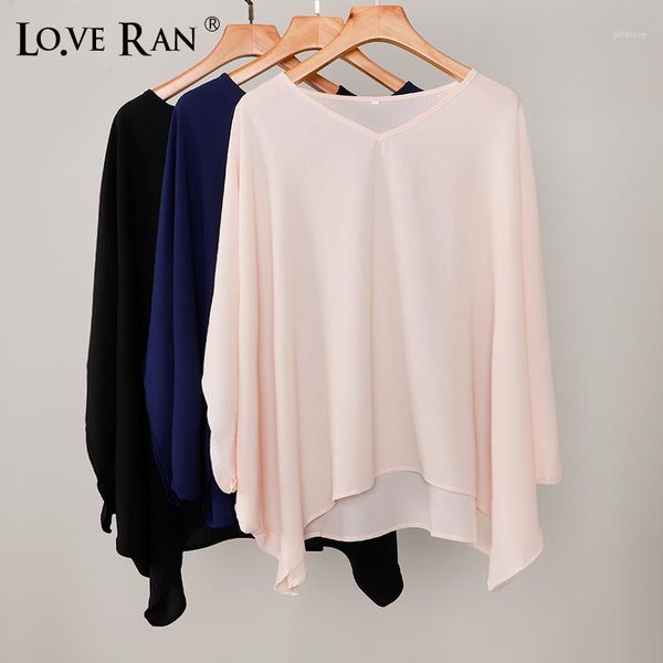 

women's solid v-neck batwing sleeve blouse irregular hem office ladies clothes 2020 spring autumn casual blouses female1, White