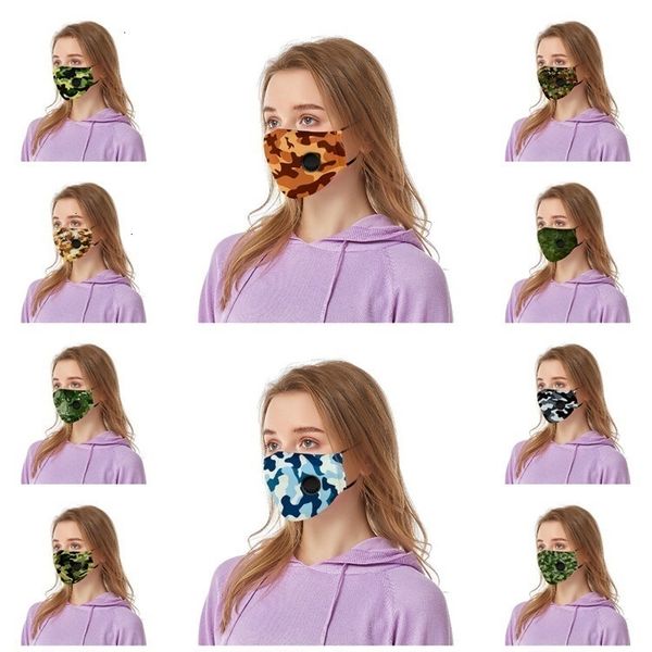 

breathing floral print valve camouflage breathable with anti dust face mask reusable designer masks t2i51125-1