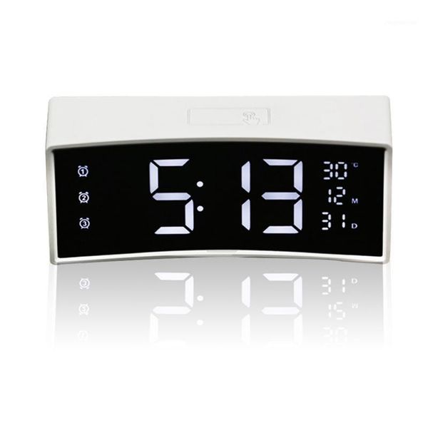 

other clocks & accessories digital led alarm clock with calendar 3d curved surface screen smart table large display electronic1