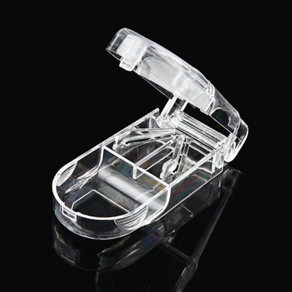 

a-pill half compartment cutter splitter medicine home storage box 3 colors owc1101