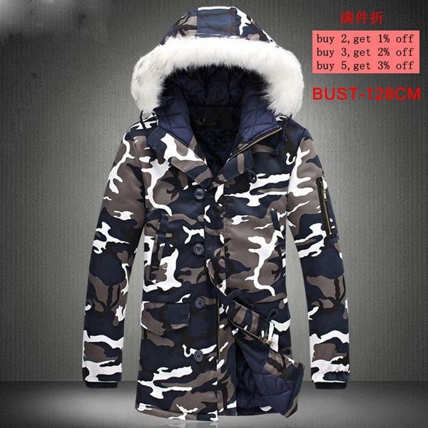 

autumn and winter men's hooded shirt military camouflage large size 5xl sports warm cotton jacket, Black