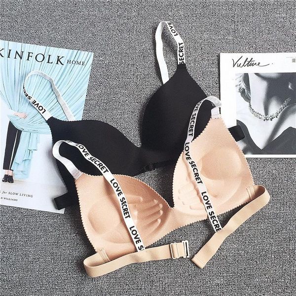 

gym clothing backless yoga bra letter straps bralette push up underwear sweat breathable sports shockproof padded athletic bh1, White;black