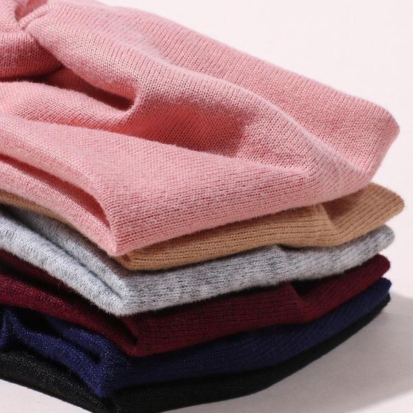 

donarsei korea winter wide knitting cross headband for women fashion solid color elastic yoga turban bandage bandanas h qylrnj