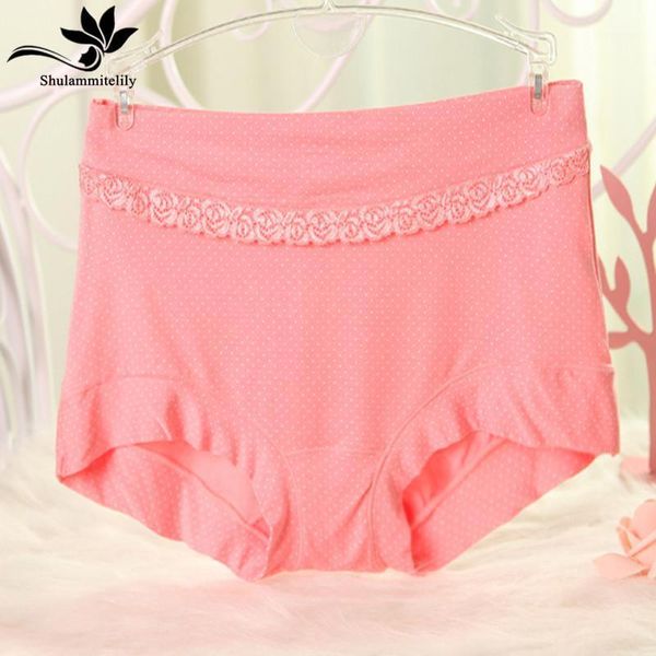 

women's panties 3pcs/lot 2021 fashion bamboo fibre plus big size seamless panty women briefs high waist ladies' underwear1, Black;pink