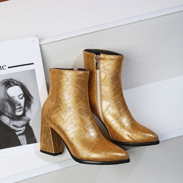 

boots 2021 standard winter size 22-26.5 europe and america women's buo8, Black