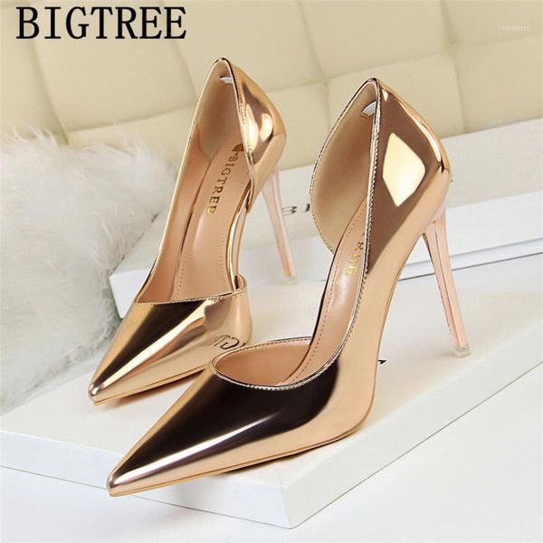 

wedding shoes bride gold heels elegant shoes pointed toe high heels ladies pumps bigtree extreme high tacones1, Black