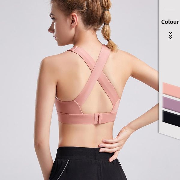 

gym clothing seamless sports bra underwear female shockproof running gather together anti-sag fitness training beautiful back yoga vest1, White;black