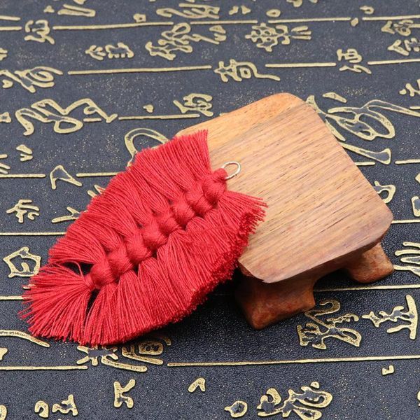 

2pcs bohemia style cotton thread tassel fringe diy crafts jewelry earring key hang trim pendant garments bags decor materials h jllngp