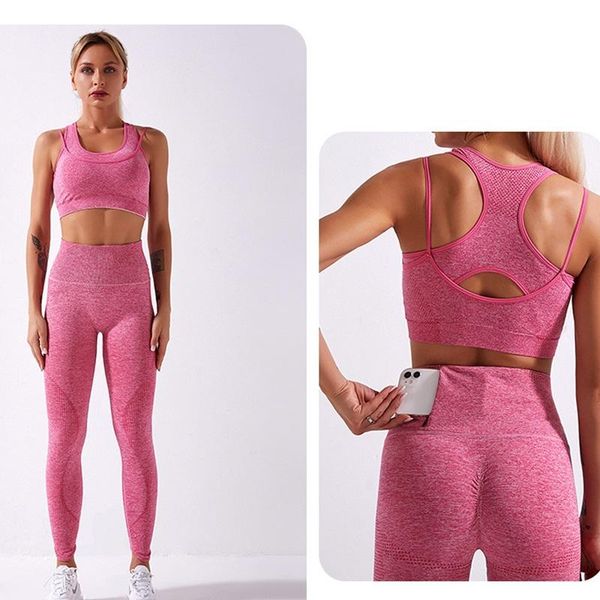 

yoga workout outfits for women 2 piece set high waisted gym leggings waist zip pocket bra set fitness gym outfits, White;red