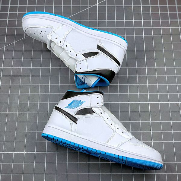 

2021 new jumpman 1 men women mid basketball shoes 1s laser blue light mens trainers designer shoes athletic sports sneakers 36-46, White;red