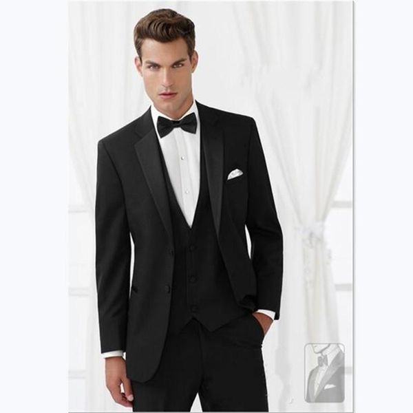 

custom men's suit groom tuxedo groomsmen black wedding/dinner/evening suits man bridegroom (jacket+pants+tie+vest, White;black