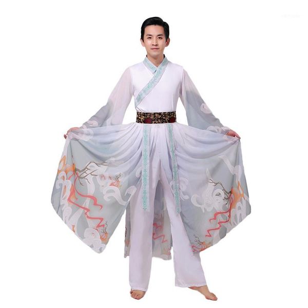 

2020 chinese folk dance drum yangko dance costumes chinese dragon fan costumes for men1, Black;red