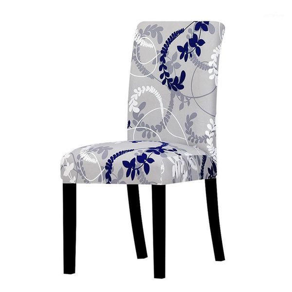 

chair covers spandex cover elastic floral print pattern slipcovers stretch removable dining el banquet seat covers1