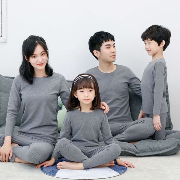 

seamls children's parent-child cloth autumn pants heat base home thermal underwear set pajamas, Blue;red