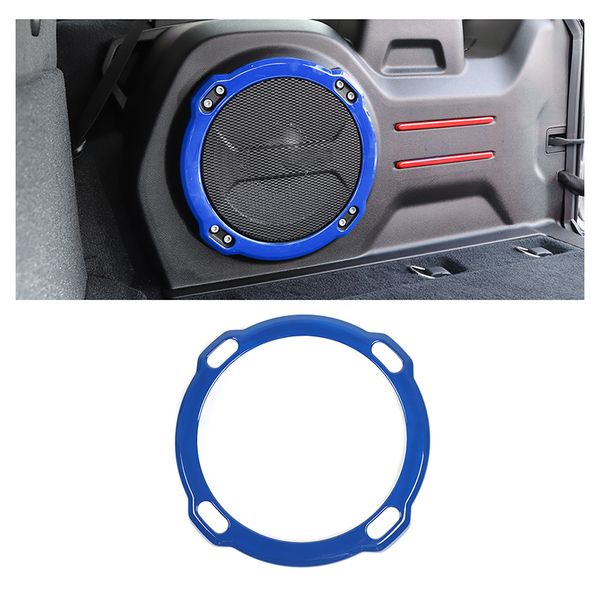 

blue abs tail box horn bezel decoration cover for jeep wrangler rubicon jl jt 2018-2020 interior accessories