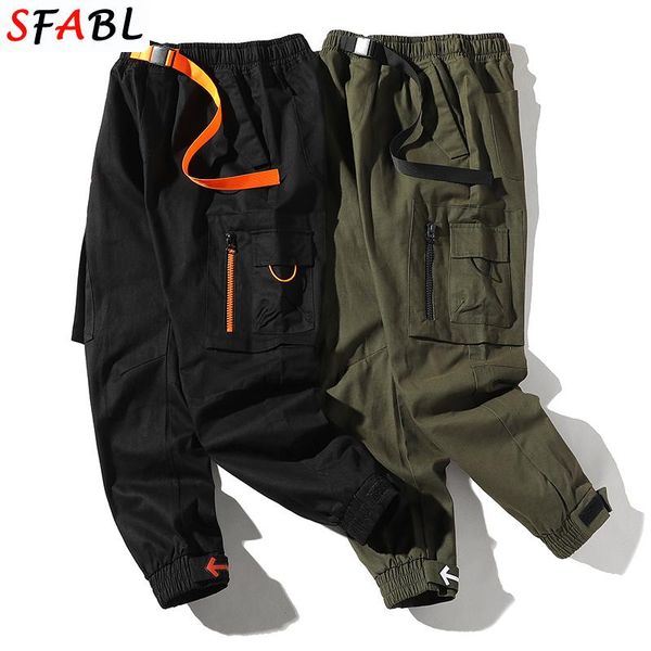 

sfabl joggers hip hop mens cargo pants men fashion 2021 harajuku streetwear men's trousers black pants male trousers young trend