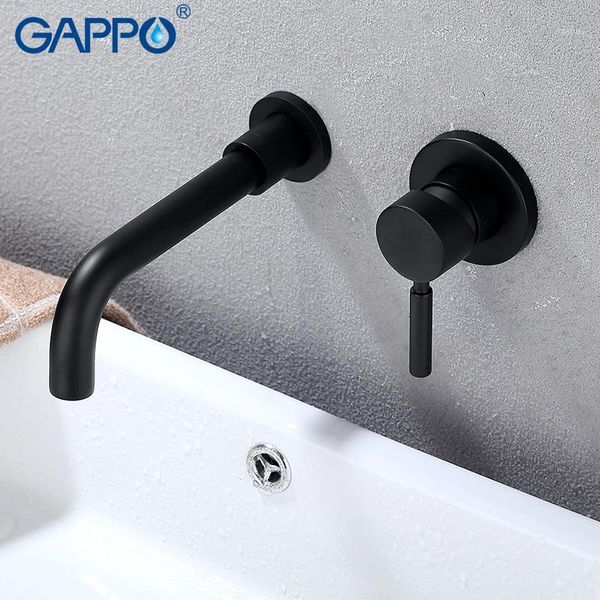 

gappo basin faucets black bath water mixer taps bathroom waterfall water taps bath faucet wall mounted1