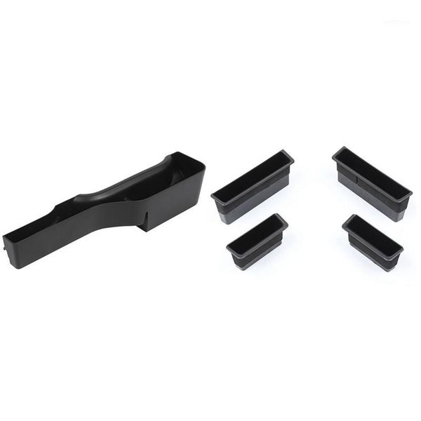 

1 pcs gear shift storage box center auto transmission organizer & 4 pcs armrest container door storage box handle pocket1