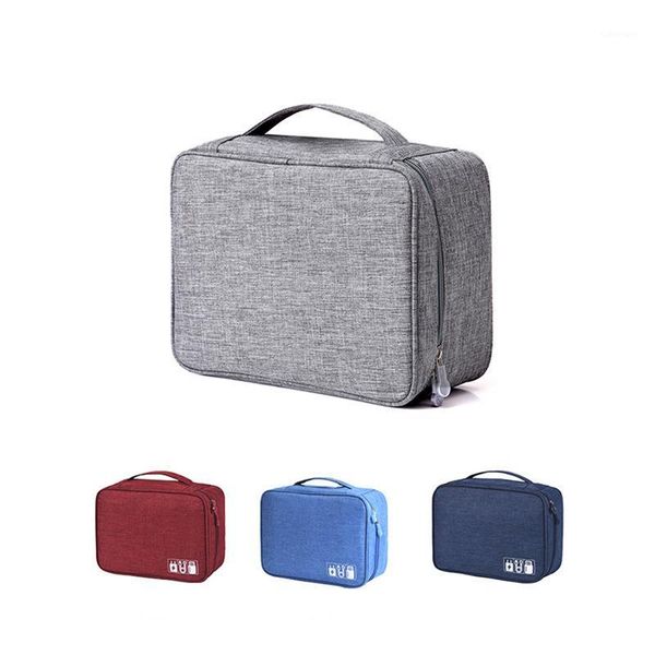 

travel cable bag portable digital usb gadget organizer charger wires cosmetic zipper storage pouch kit case accessories supplies1