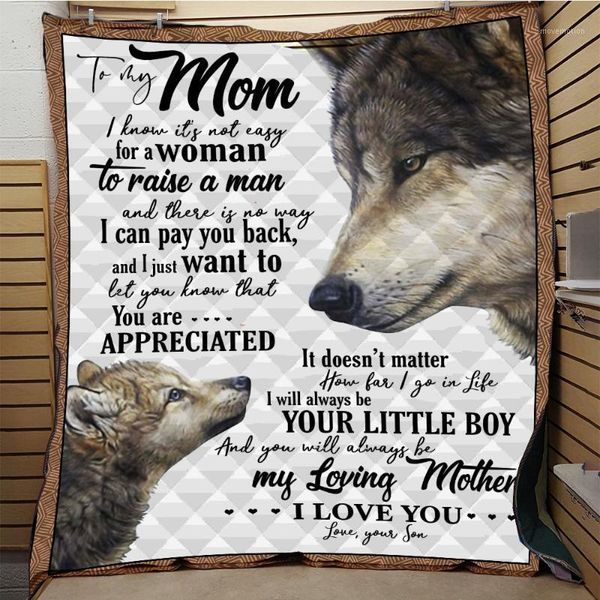 

softbatfy love mom quilt blanket for bed soft dropshipping1
