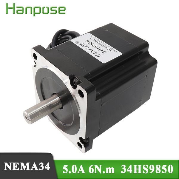 

nema34 86 stepper motor 34hs9850 86x98mm 6.0 n.m 5a 14mm engraving captain dc motor manufacturer direct ing