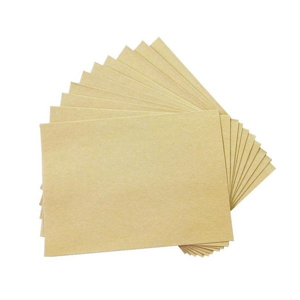 

100pcs thicken kraft envelope stationery blank big size gift card envelopes post card p storage party favor p bbytnt