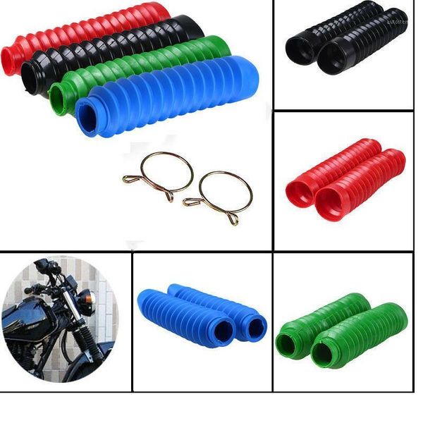 

motorcycle rubber front fork gaiters dust proof absorber proof cover1