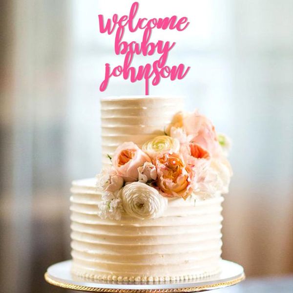

personalized welcome baby shower cake er, custom baby shower cake er, gender reveal babe shower,boy or girl