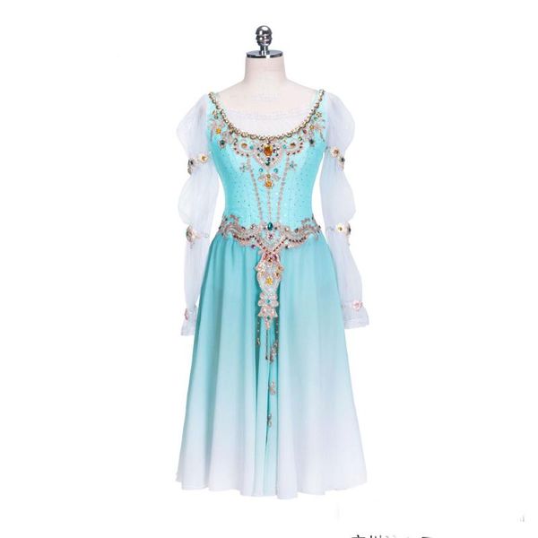 

stage wear exquisite blue romantic long dress, Black;red