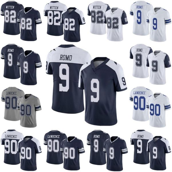 

мужчины # 82 джейсон виттен 90 demarcus lawrence женщины молодежный джерси, Black;red