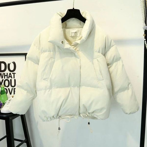 

kjmyyx winter fashion short warm women coat jackets short jacket yellow color new ladies parka spring ladies coat 201029, Black