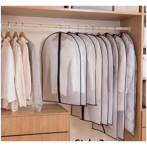 

clothes dustproof cover garment organizer suit dress jacket clothes protector pouch clear waterproof zipper travel jllwhb sinabag
