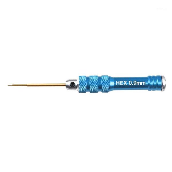 

hex screwdriver hss blue handle hex screwdriver tool set for rc helicopter repair tools 0.9/1.27/1.3/1.5mm1