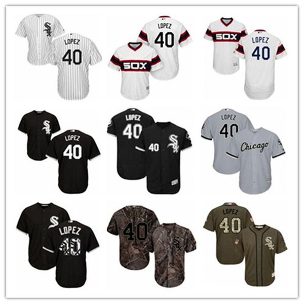 

custom chicago white sox leave name number 40 reynaldo lopez baseball jersey men women youth jerseys, Blue;black