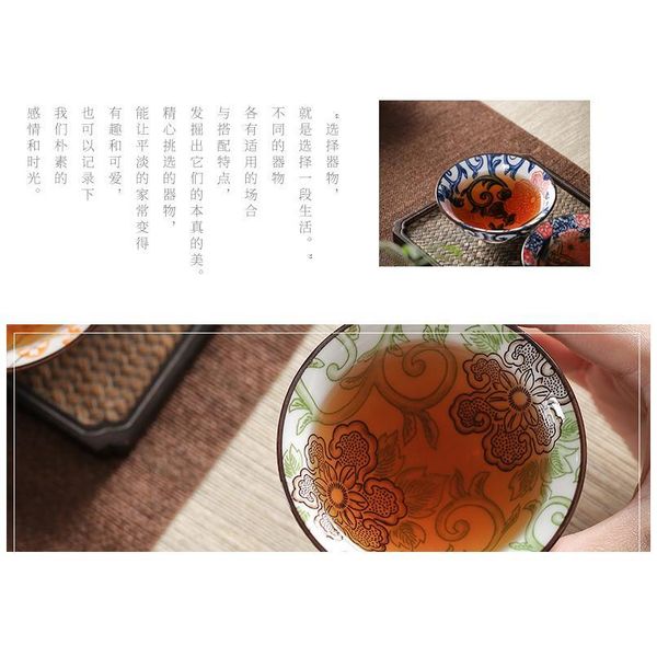 

6pcs ceramic drinkware teaware chinese kungfu tea set teacup sake cups 50ml master cup small tea bowls de bbyeyt