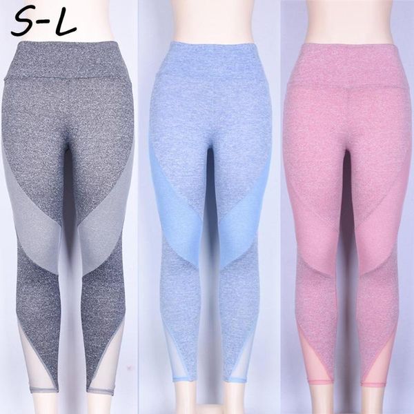 

stitching fitness sport leggings tights slim running sportswear sports pants women yoga pants, White;red