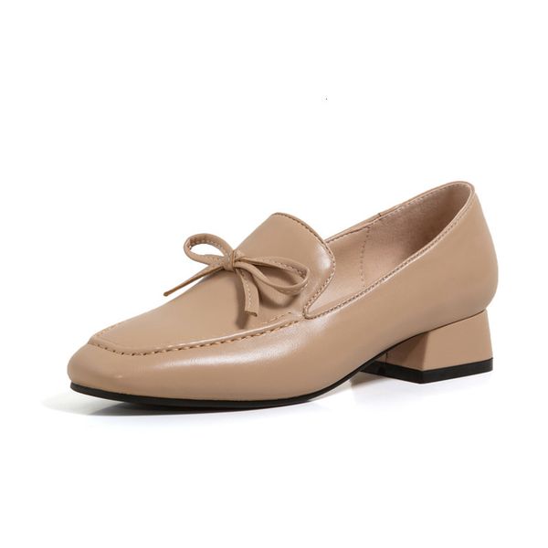 

new arrival 2021 female thick toe stilettos squared ladies unique spring solid autumn shoes kmfn, Black