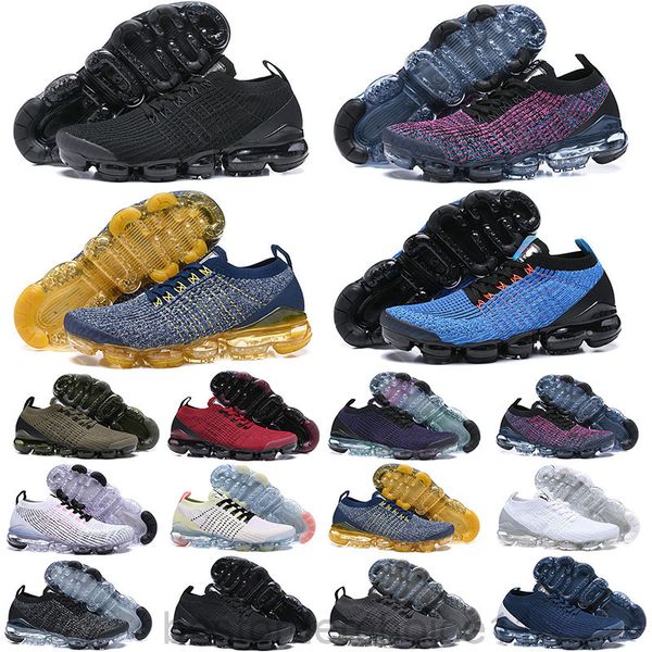 

2019 chaussures moc 2 laceless 2.0 casual shoes triple black designer mens women sneakers fly white knit cushion trainers zapatos gbb8
