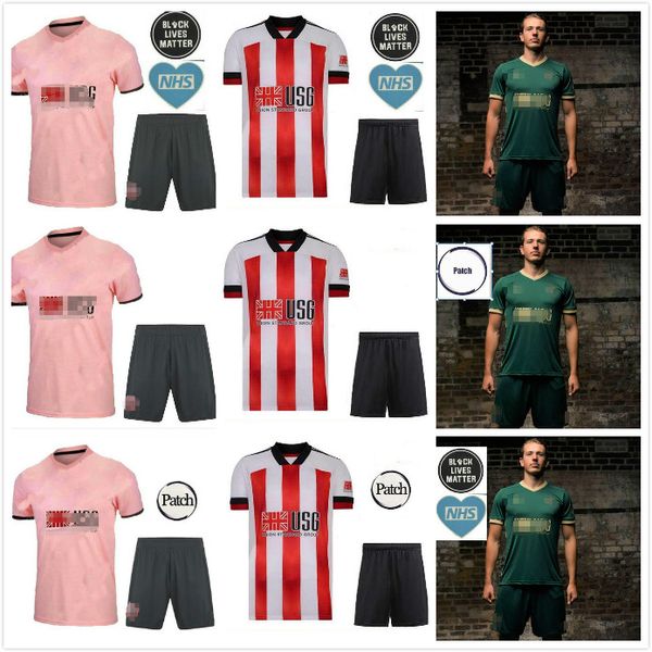 

20 21 шеффилд футбол для футболки mousset united 2020 2021 mcburnie lundstram fluk третья футбольная футболка norwood sharp men kids kit jer, Black;yellow