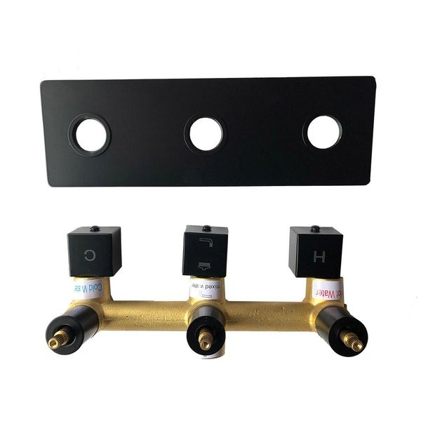 

brass wall mounted spout shower mixer set with handshower hose bathtub filler h c bath shower dual handle diverter valve bbyqtk