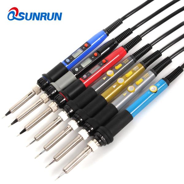 

hand & power tool accessories 220v / 110v 60w adjustable temperature electric iron gun welding soldering with 5pcs tips