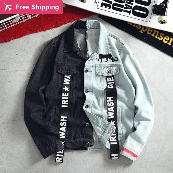 

nagri 2020 new hip-hop arrival denim jacket of the men branded fashion jeans men's, Black;brown