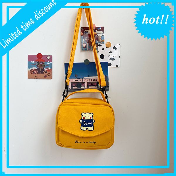 

canvas women's new fashion in autumn and winter 2020 korean versatile messenger bag