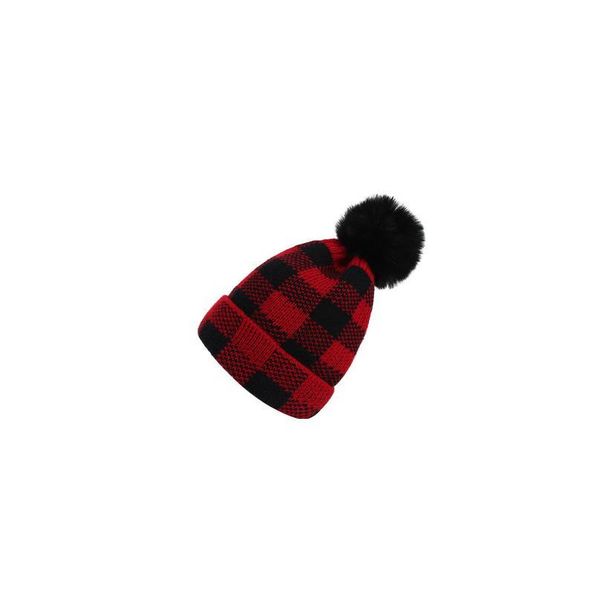 

mom and baby knit hat wool edging cap hair ball ball twist knitting wool ball parent-child cap qylflh, Yellow