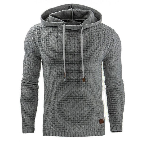 

hoodies men jacquard hooded sweatshirt autumn winter pullover coat male gym jumper men's clothing hoodie kg-1433, Black