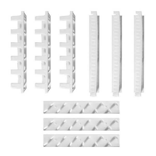 

9pcs adhesive jewelry hooks shelf necklace rings earrings abs storage holder stand rack holder home wall sticky jewe bbycka