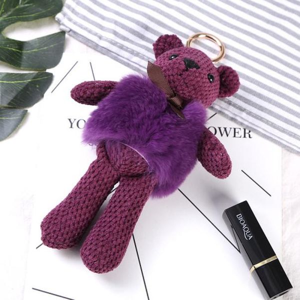 

rabbit fur super cute doll bag pendant key ring key chains plush toy rabbit fur sqcozf pingtoy
