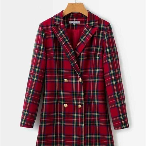 

double lapel wind breasted autumn new slim dress, Black;gray