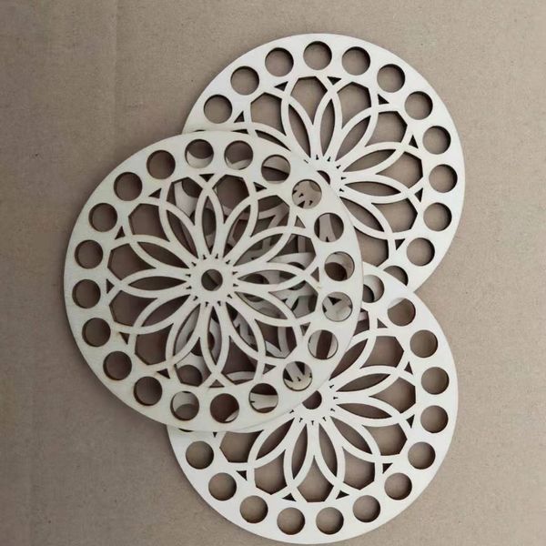 

20pcs natural wooden basket bottom for crochet wood stitch wooden base